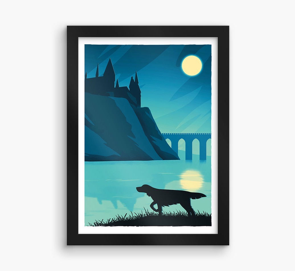 Magical Adventure: Personalised {breedFullName} Framed Print