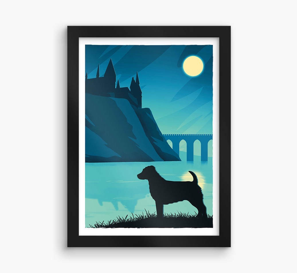 Magical Adventure: Personalised {breedFullName} Framed Print