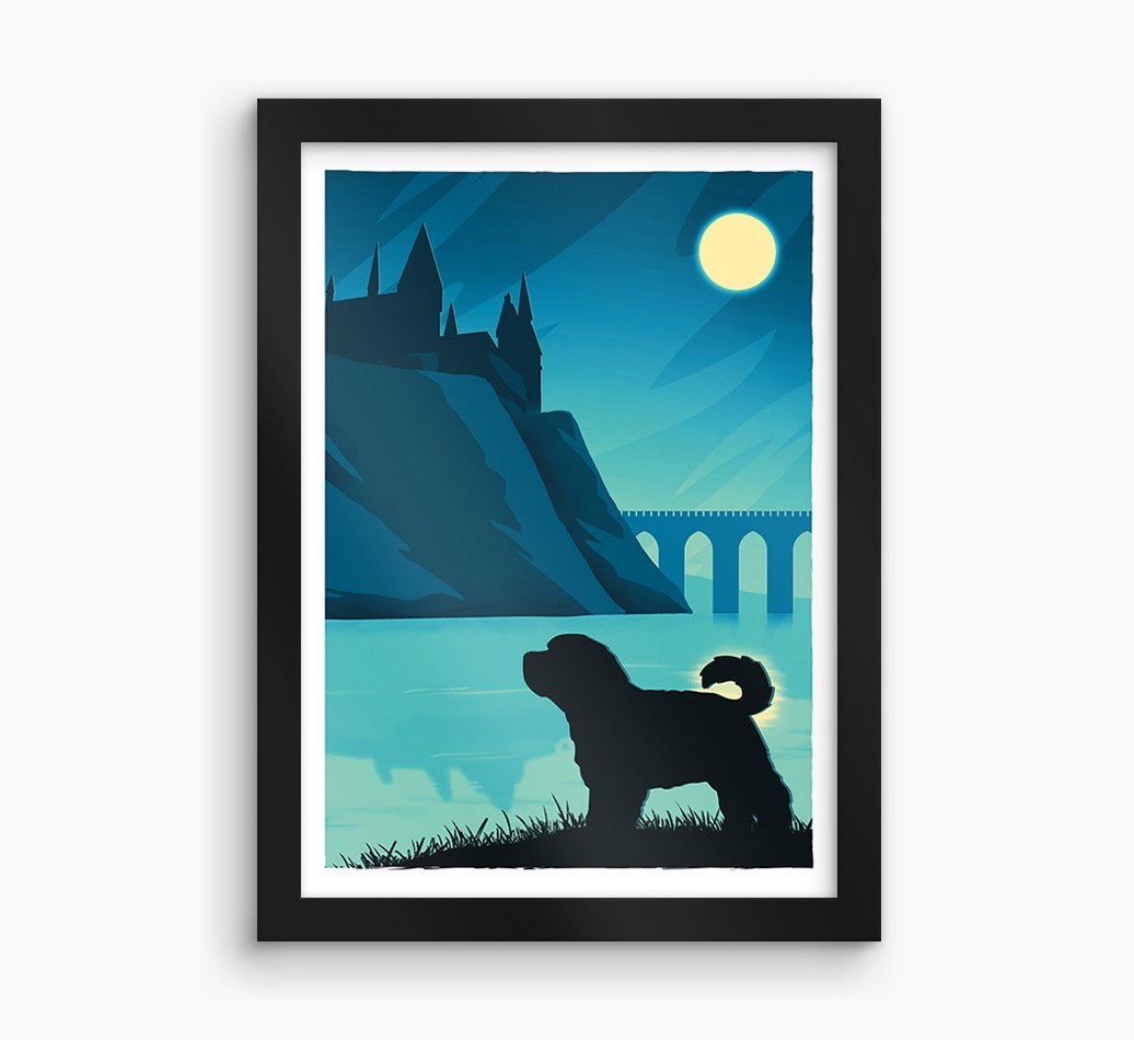 Magical Adventure: Personalised {breedFullName} Framed Print
