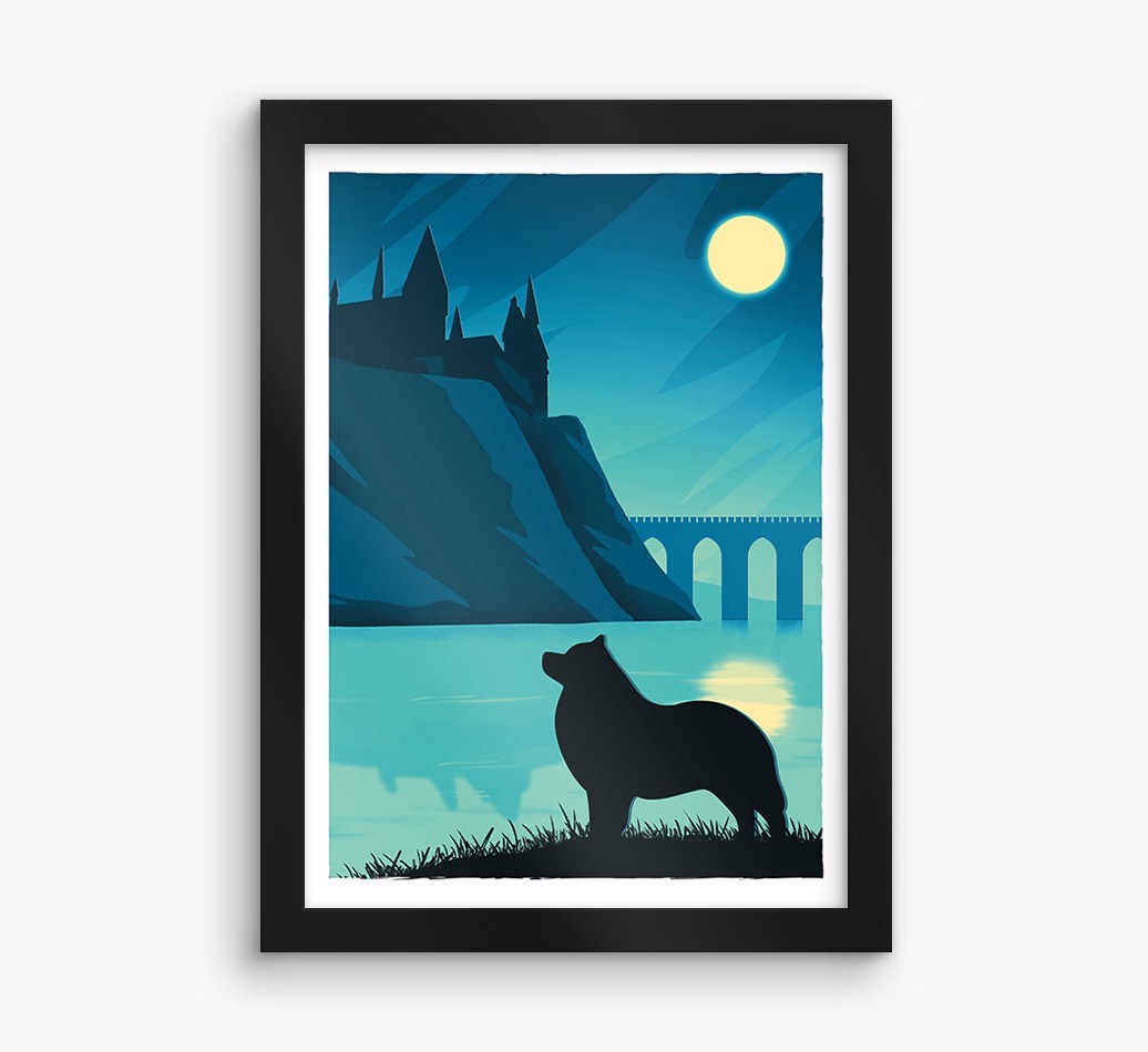 Magical Adventure: Personalised {breedFullName} Framed Print