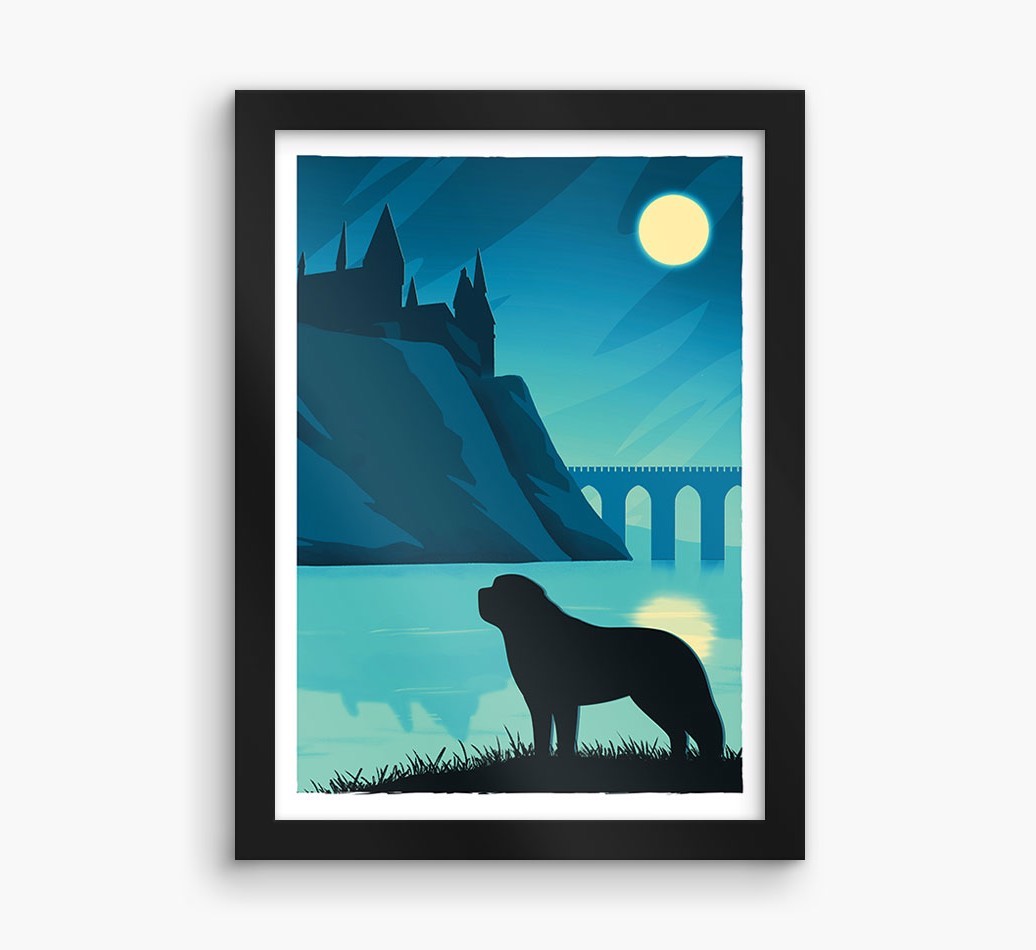 Magical Adventure: Personalised {breedFullName} Framed Print