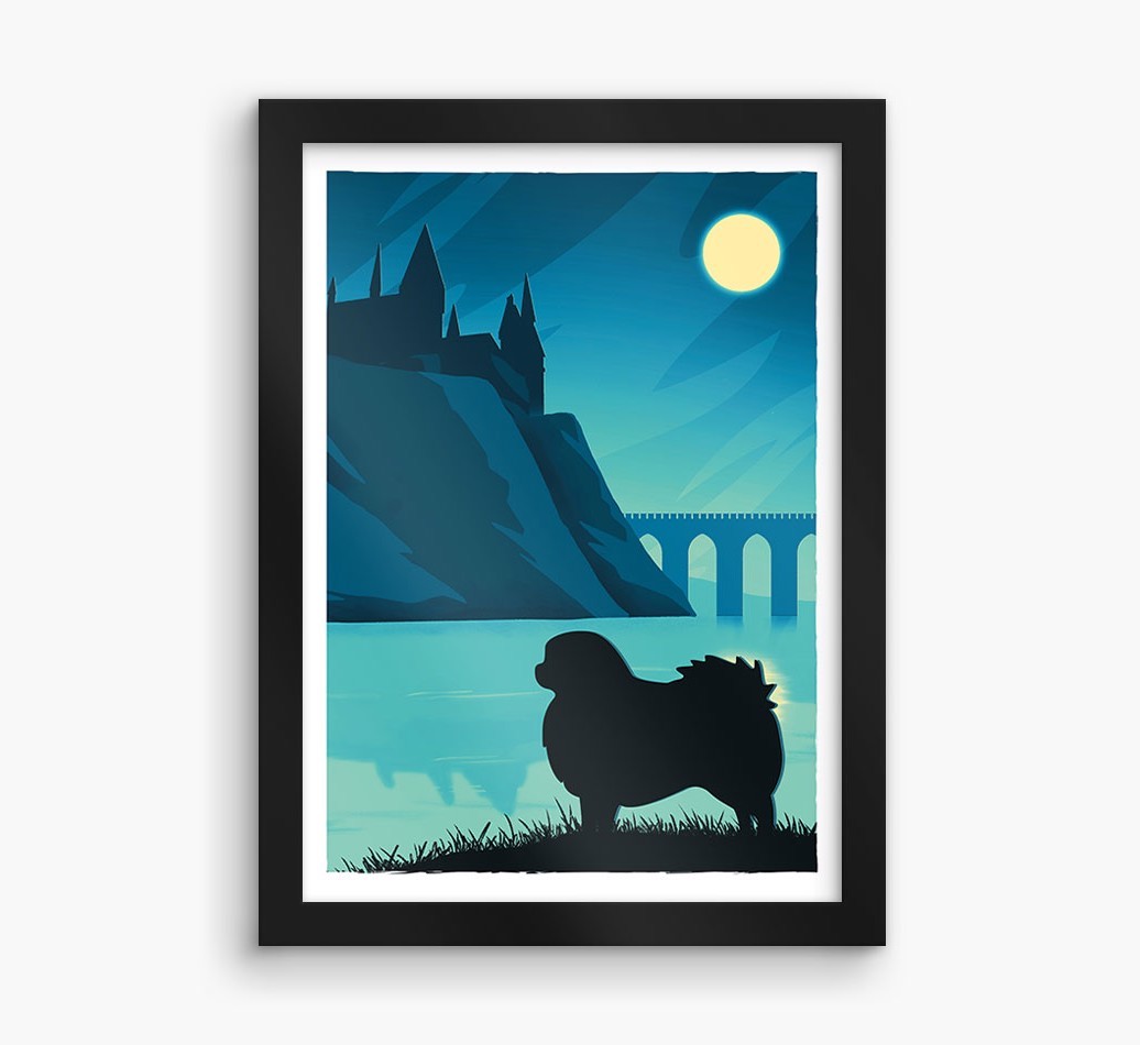 Magical Adventure: Personalised {breedFullName} Framed Print