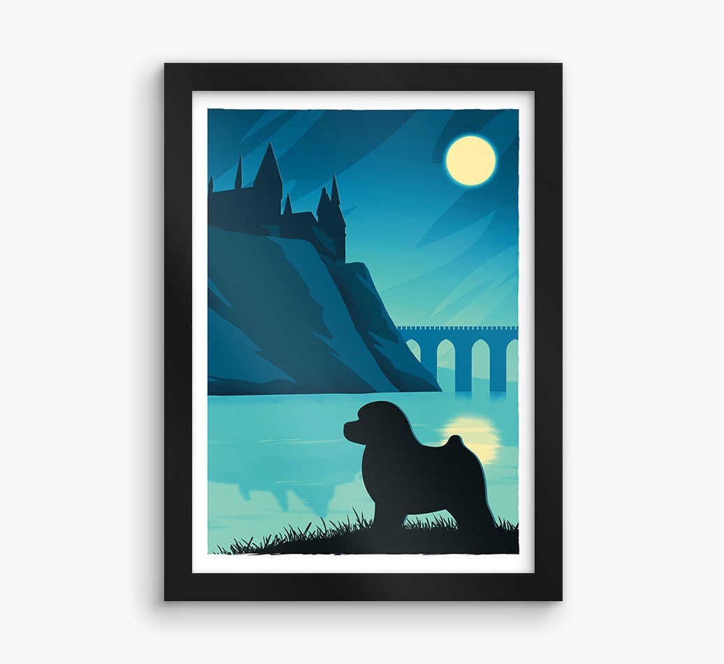 Magical Adventure: Personalised {breedFullName} Framed Print