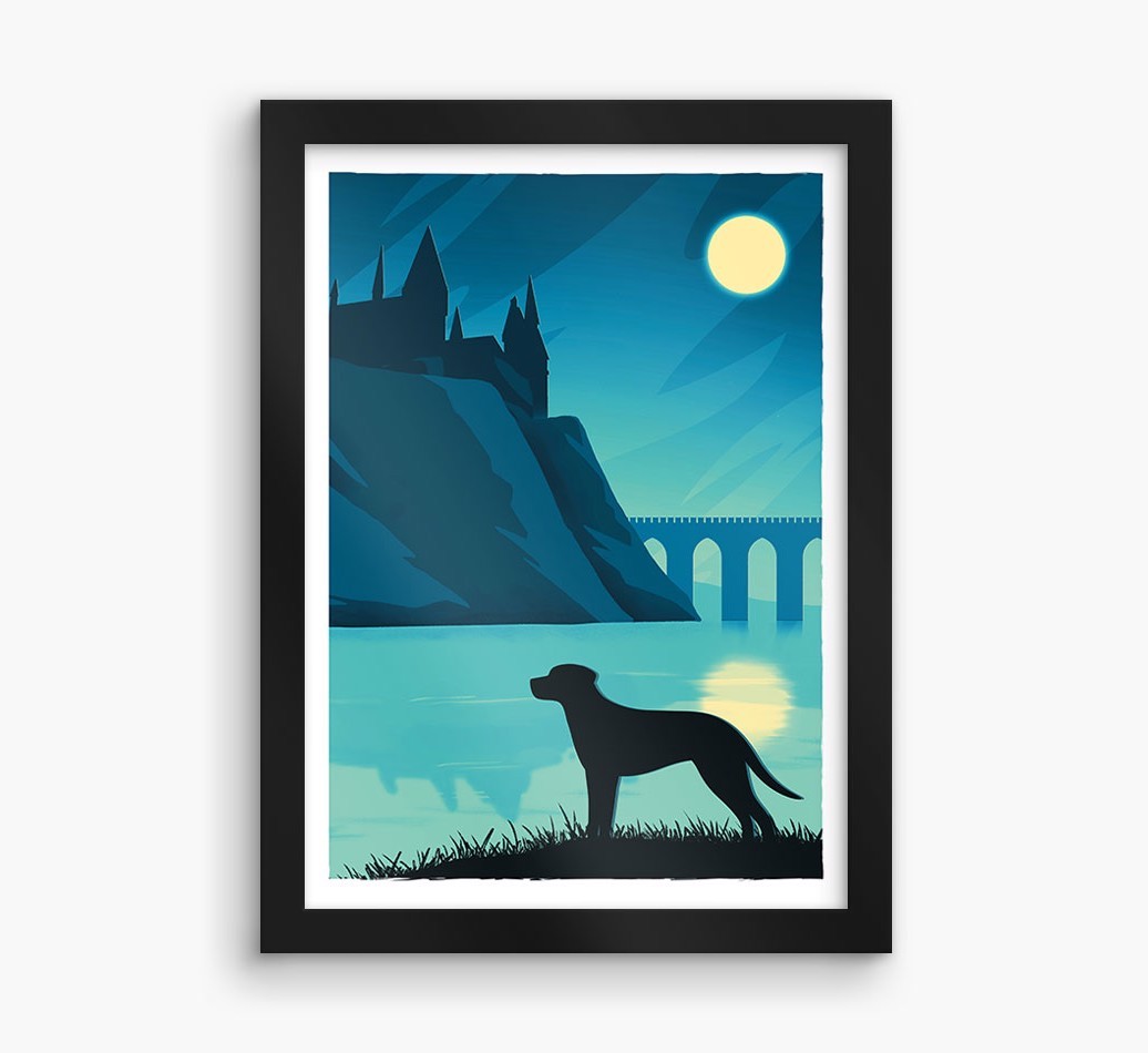 Magical Adventure: Personalised {breedFullName} Framed Print