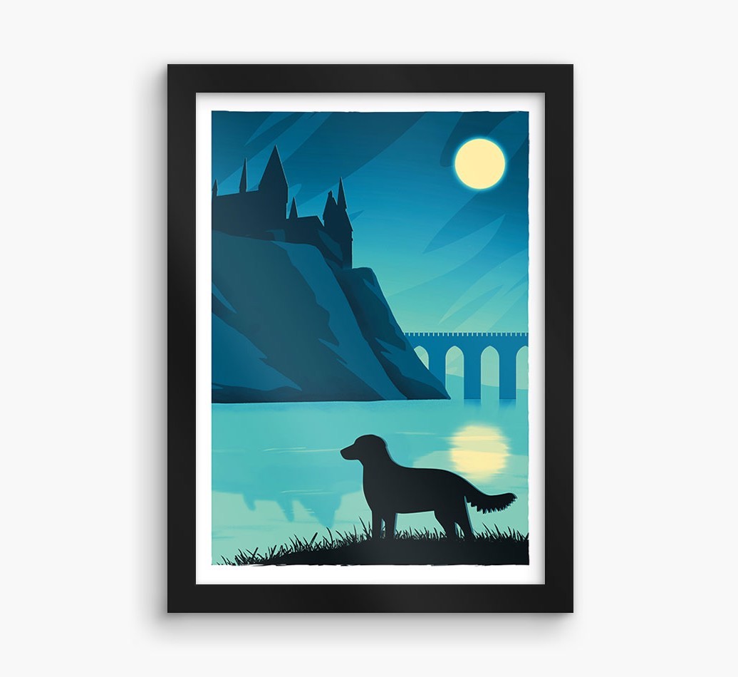 Magical Adventure: Personalized {breedFullName} Framed Print