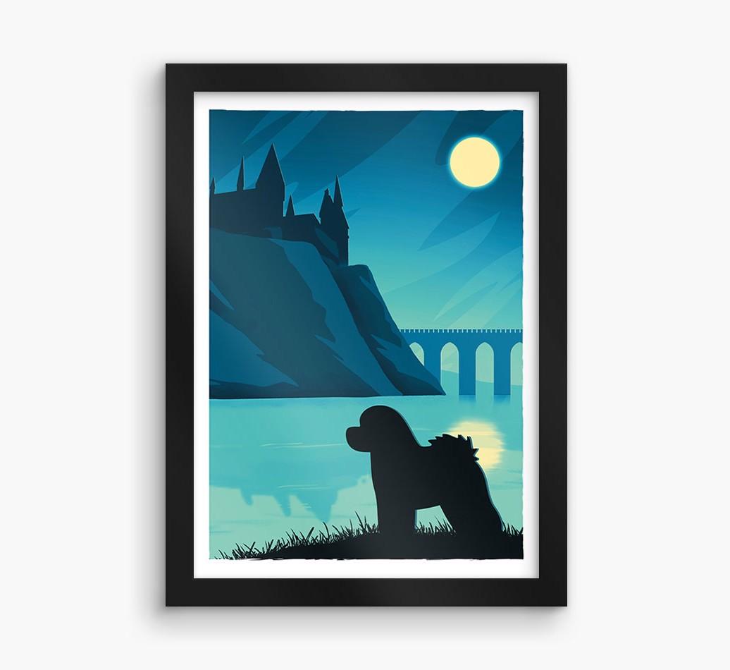Magical Adventure: Personalized {breedFullName} Framed Print