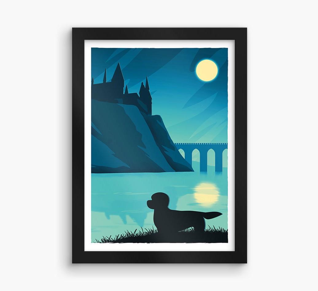 Magical Adventure: Personalized {breedFullName} Framed Print