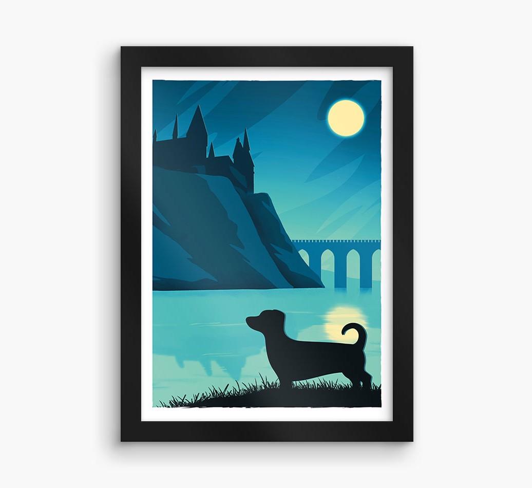 Magical Adventure: Personalized {breedFullName} Framed Print