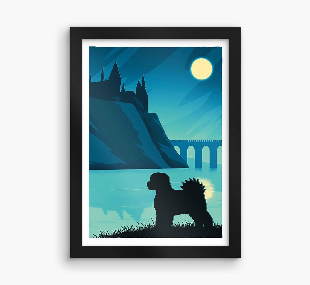 Magical Adventure: Personalized {breedFullName} Framed Print