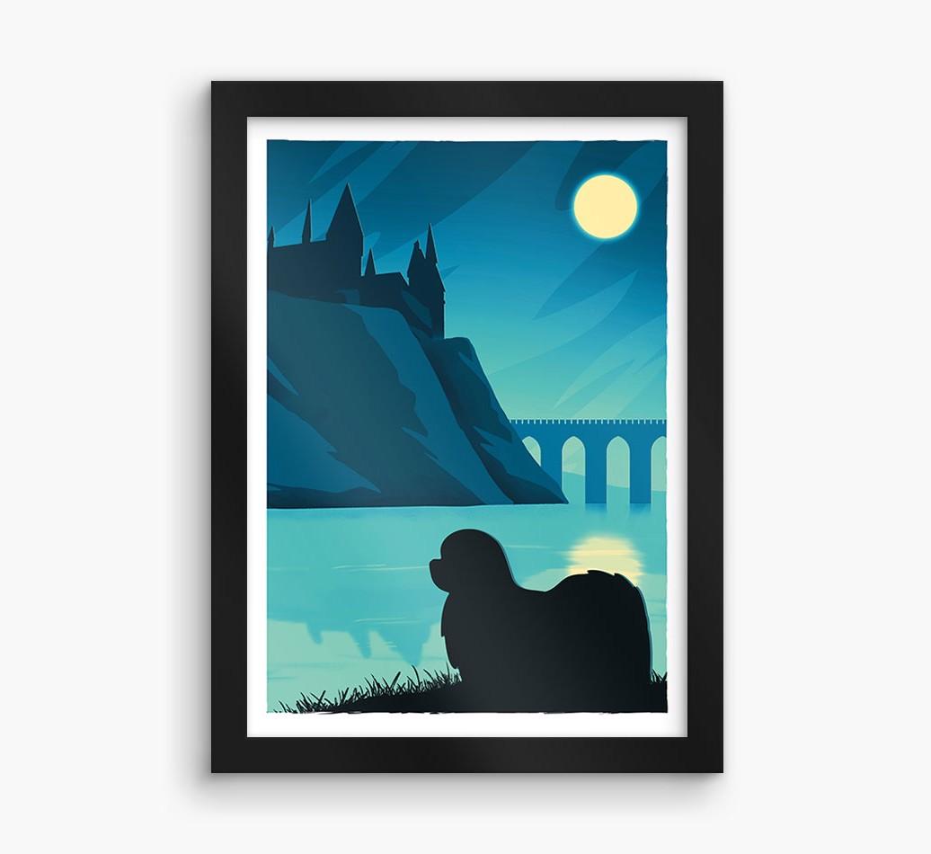 Magical Adventure: Personalized {breedFullName} Framed Print