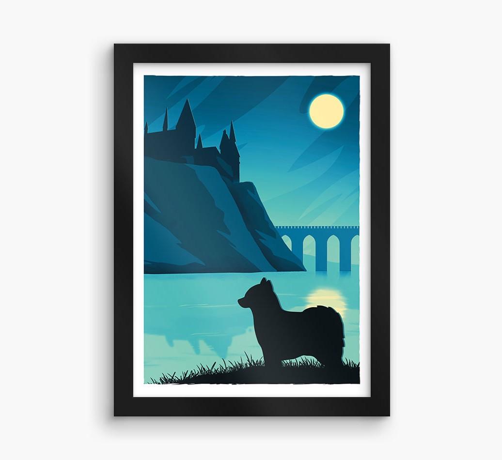 Magical Adventure: Personalized {breedFullName} Framed Print