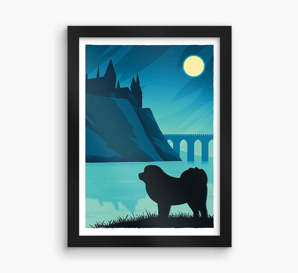 Magical Adventure: Personalized {breedFullName} Framed Print