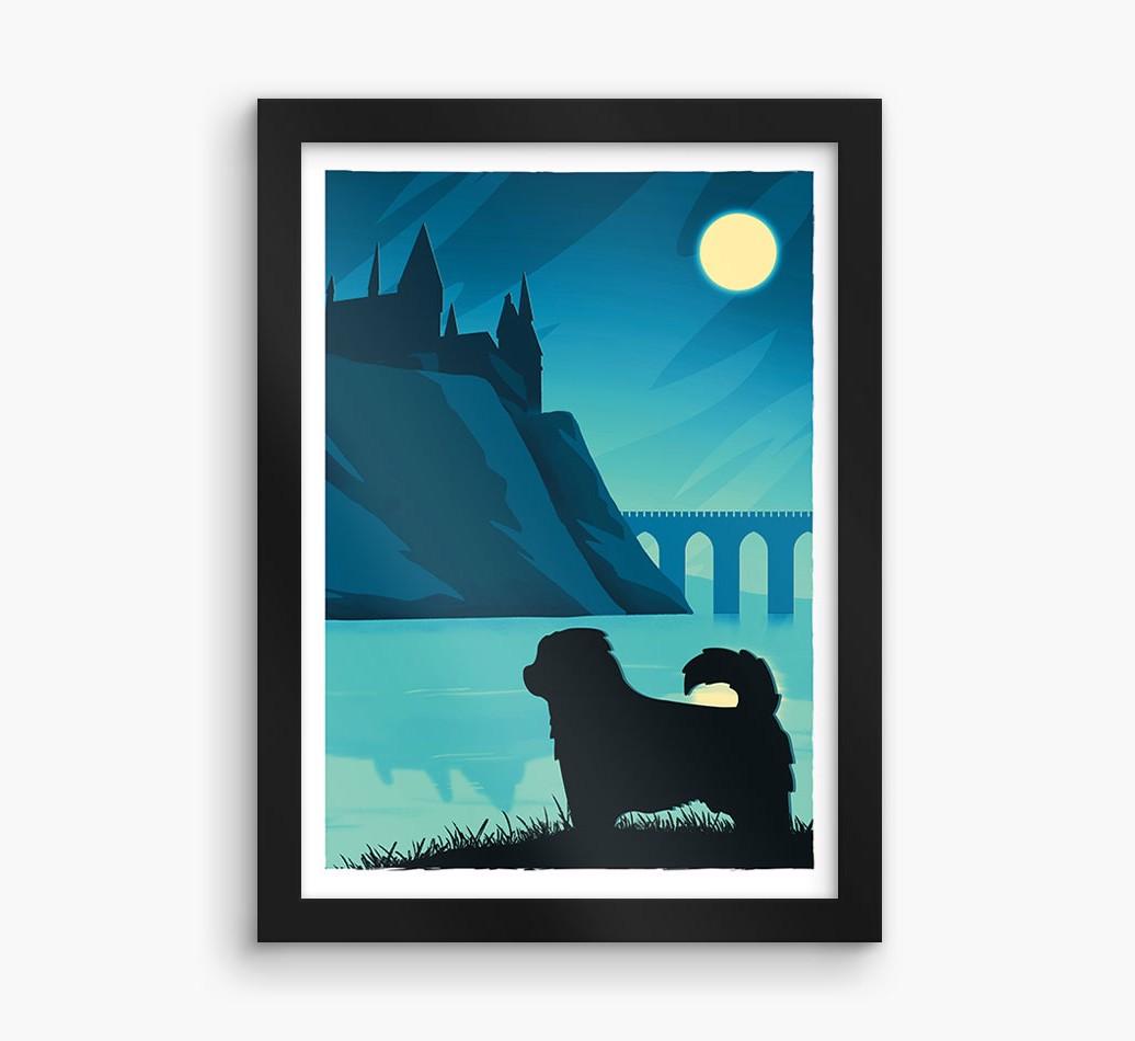 Magical Adventure: Personalized {breedFullName} Framed Print