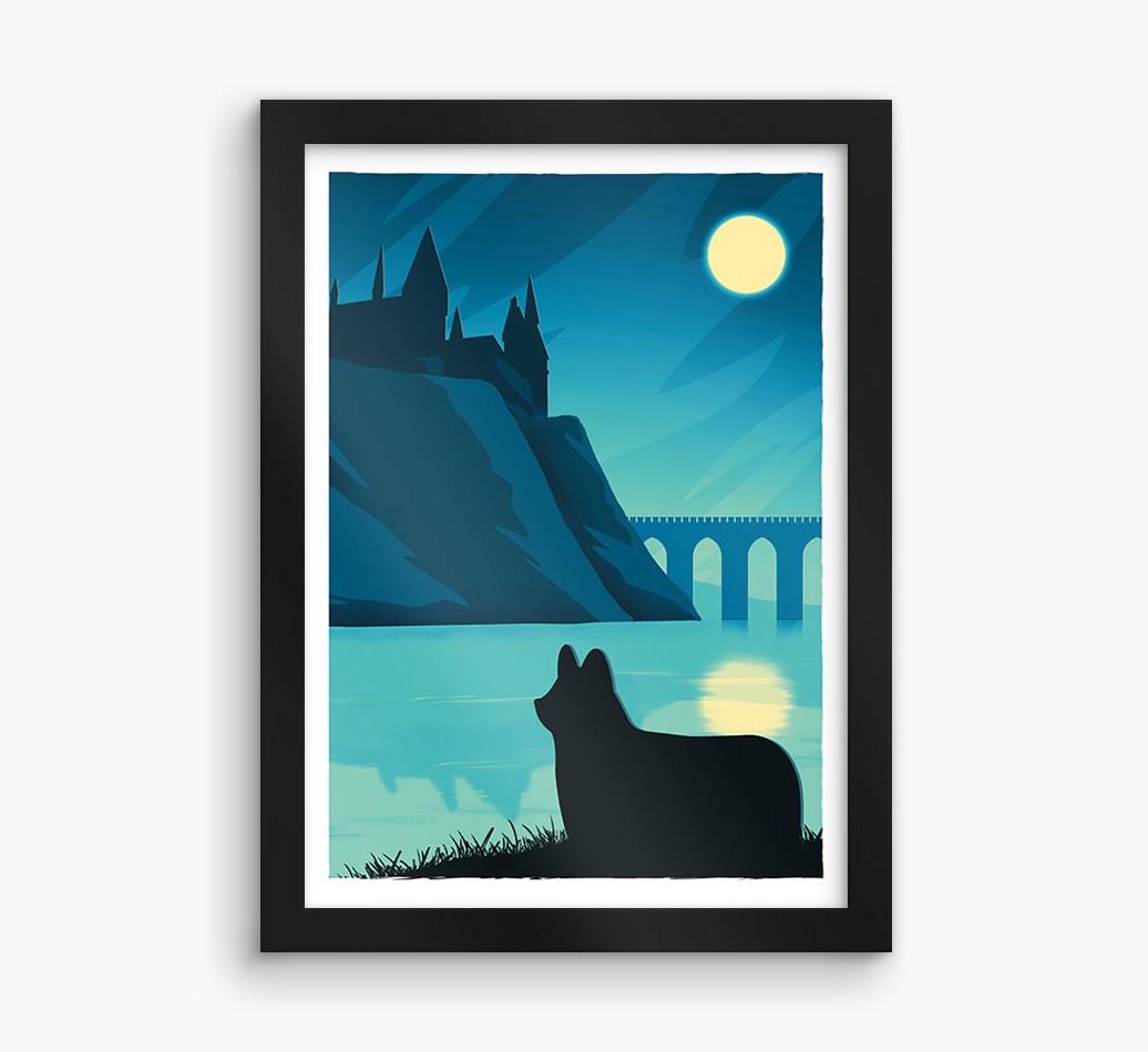 Magical Adventure: Personalized {breedFullName} Framed Print