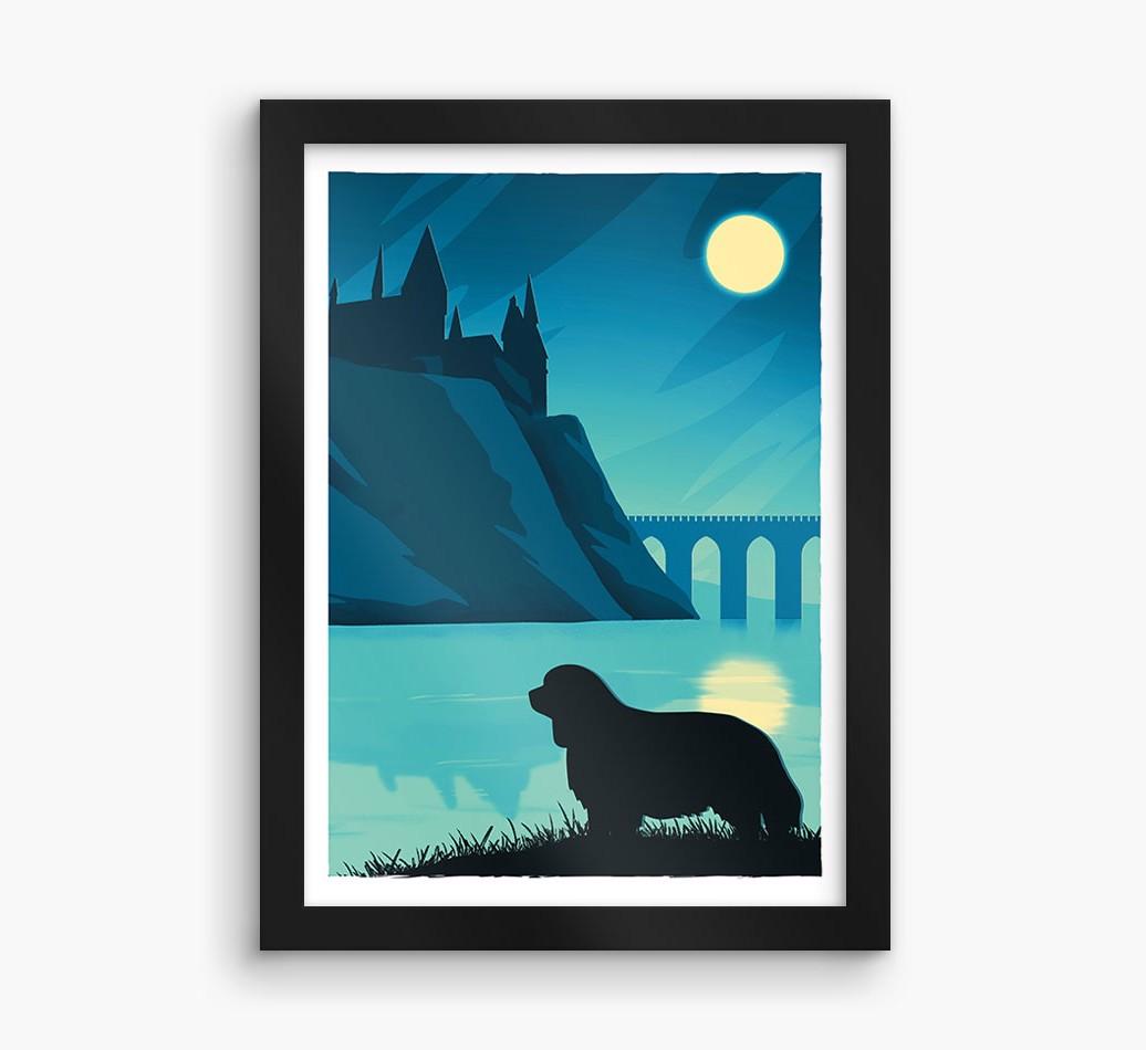 Magical Adventure: Personalized {breedFullName} Framed Print