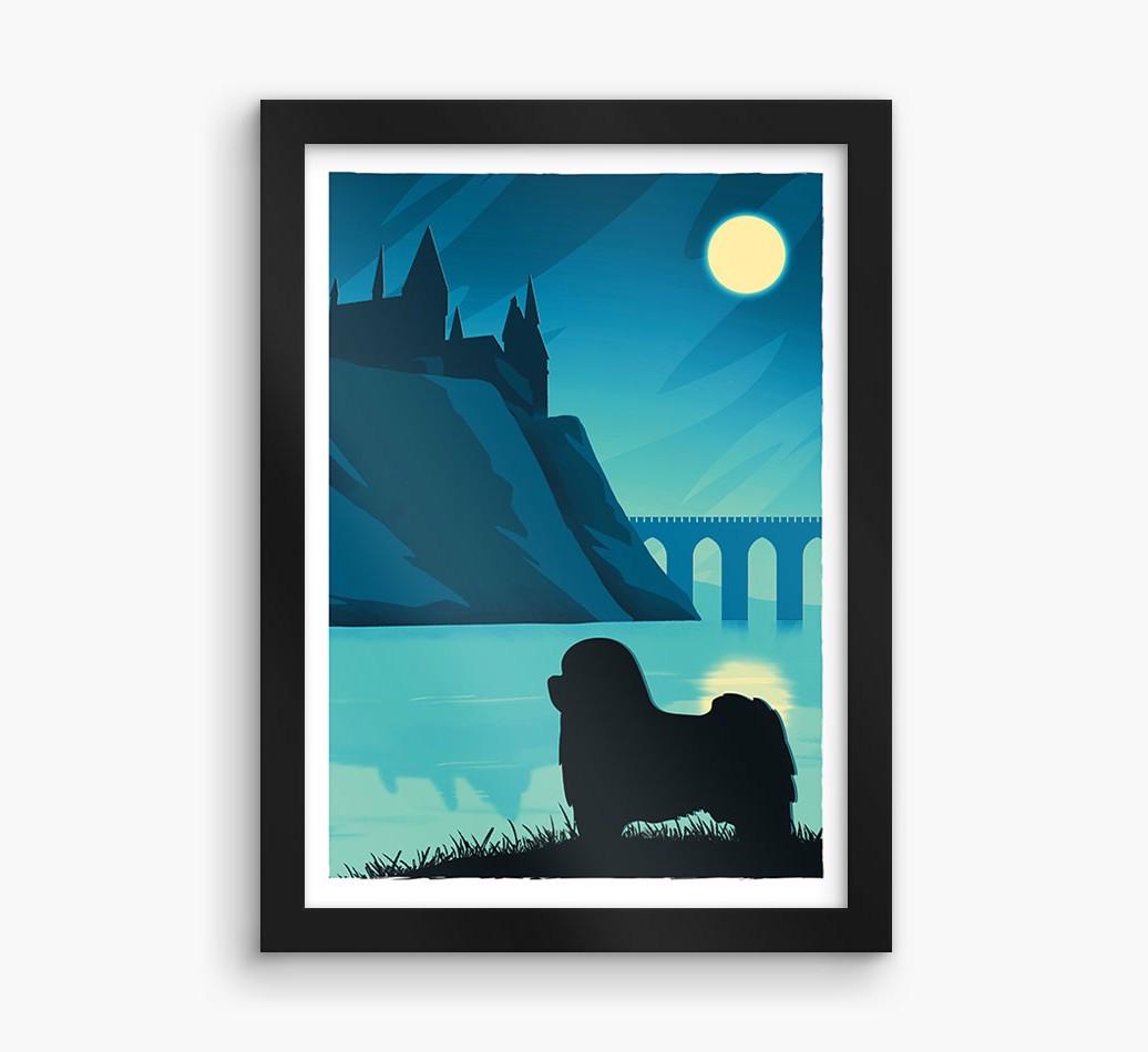 Magical Adventure: Personalized {breedFullName} Framed Print