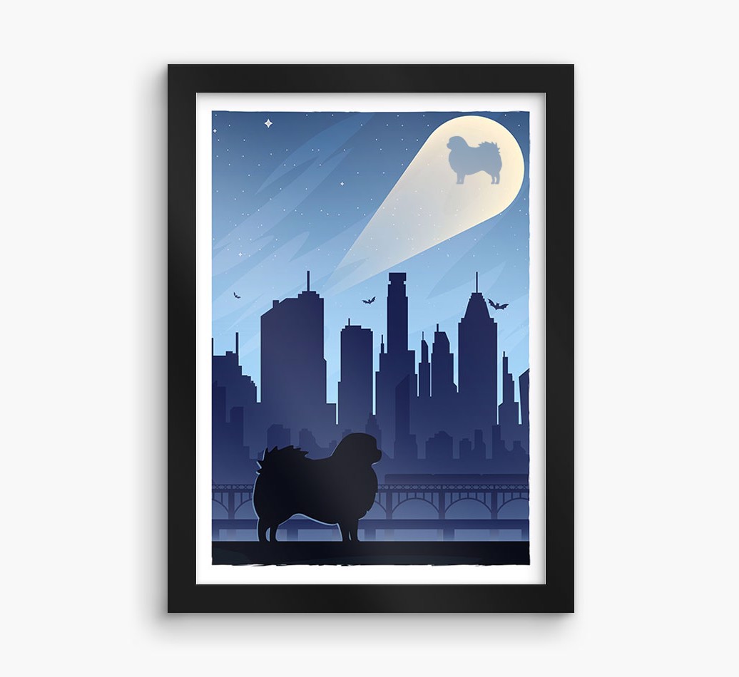 Superhero Adventure: Personalised {breedFullName} Framed Print
