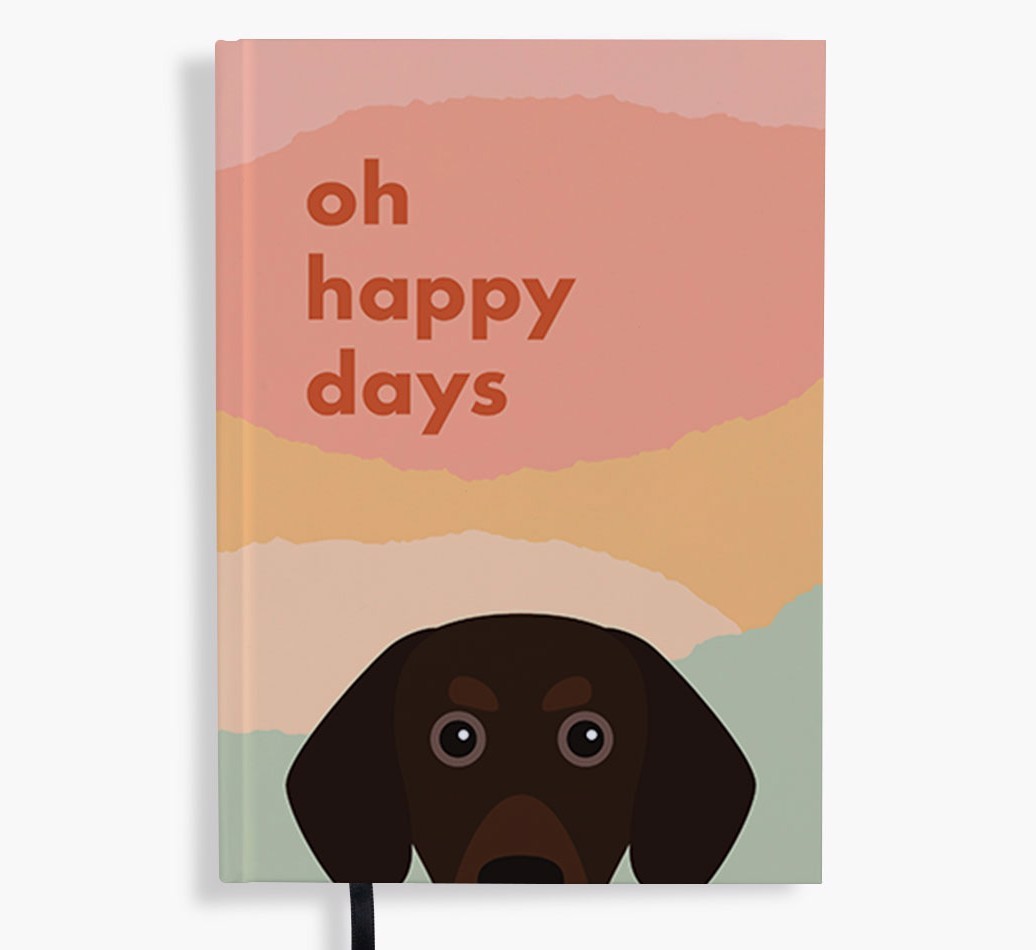 Oh Happy Days: Personalised {breedFullName} Notebook