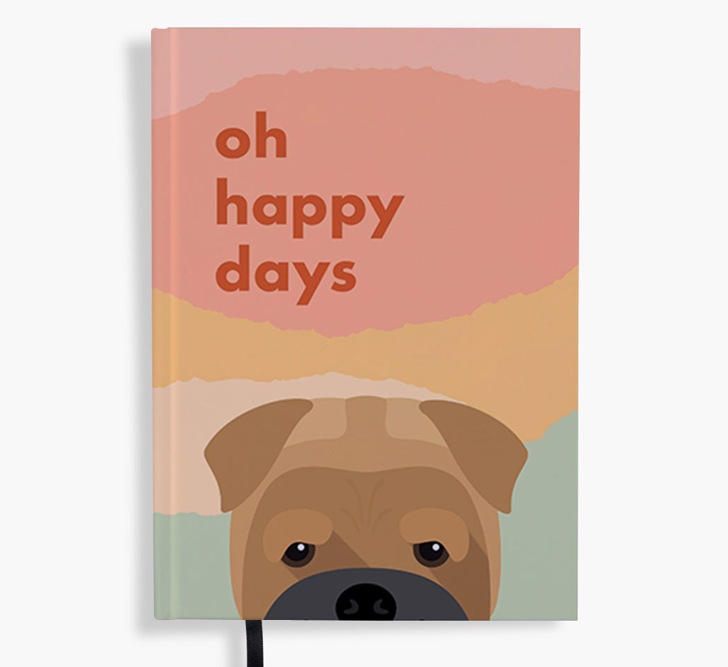 Oh Happy Days: Personalized {breedFullName} Notebook