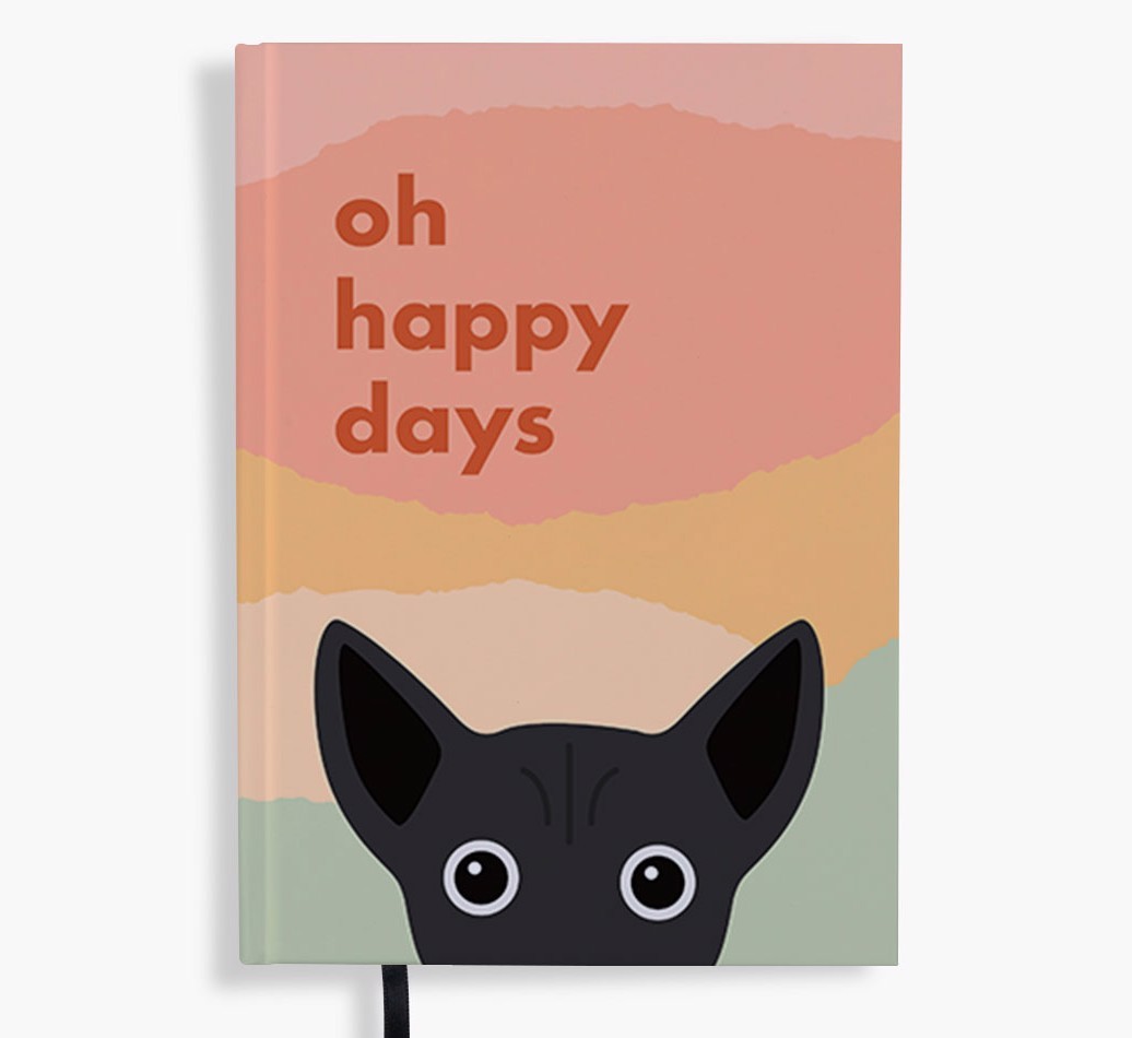 Oh Happy Days: Personalised {breedFullName} Notebook