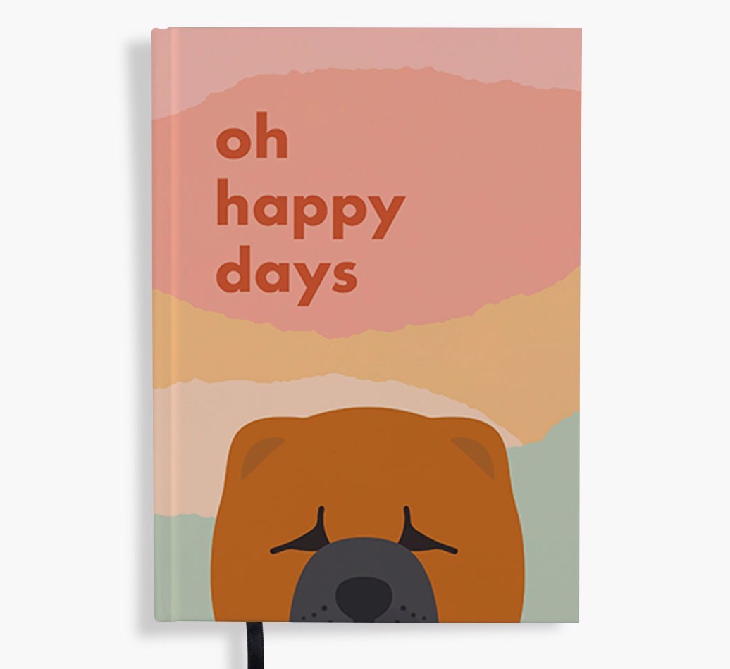 Oh Happy Days: Personalised {breedFullName} Notebook