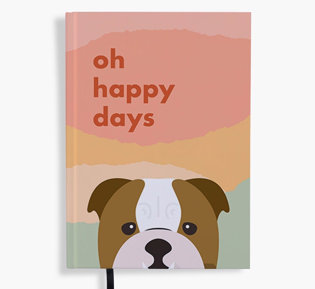 Oh Happy Days: Personalised {breedFullName} Notebook