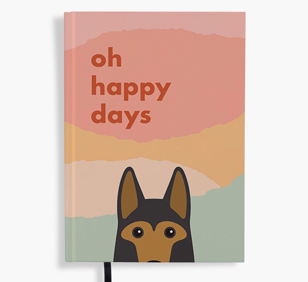 Oh Happy Days: Personalised {breedFullName} Notebook