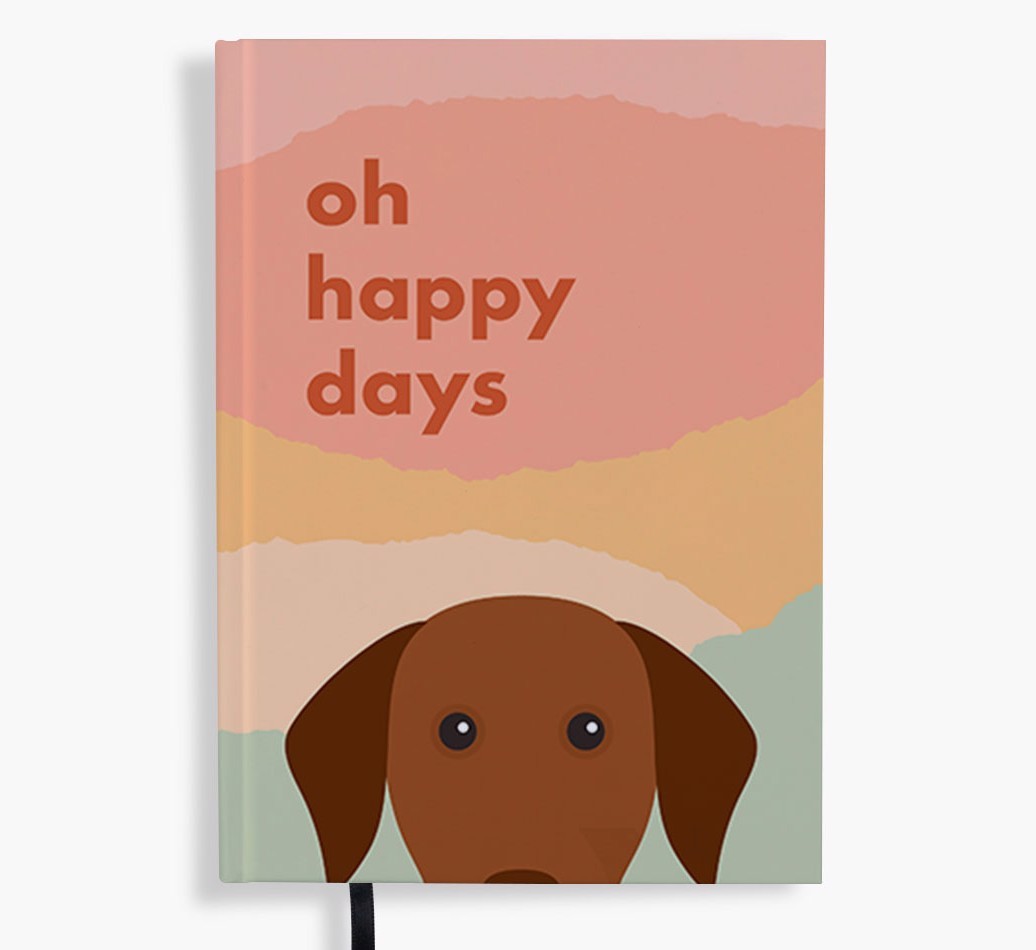 Oh Happy Days: Personalised {breedFullName} Notebook