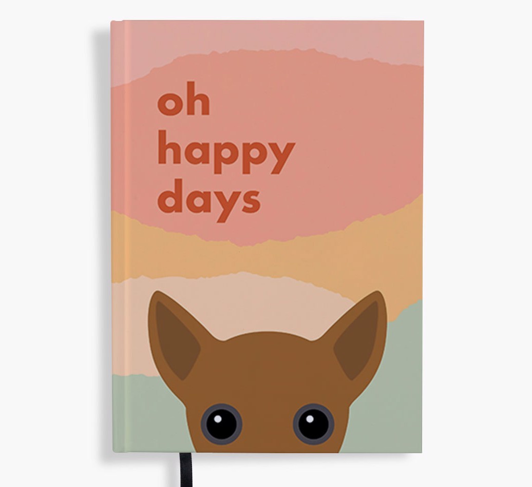 Oh Happy Days: Personalised {breedFullName} Notebook