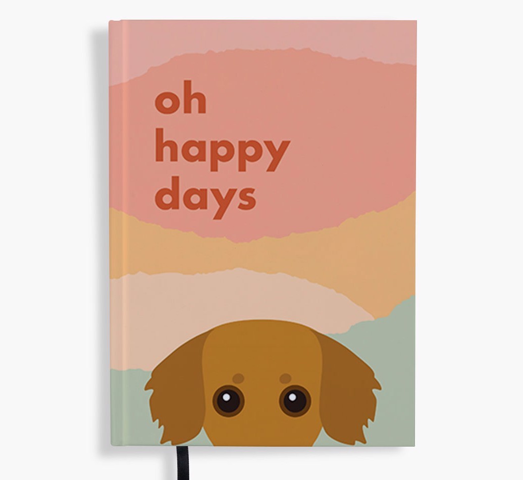 Oh Happy Days: Personalised {breedFullName} Notebook
