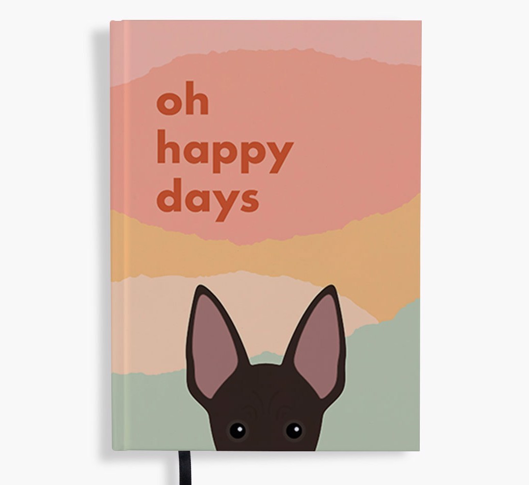 Oh Happy Days: Personalised {breedFullName} Notebook