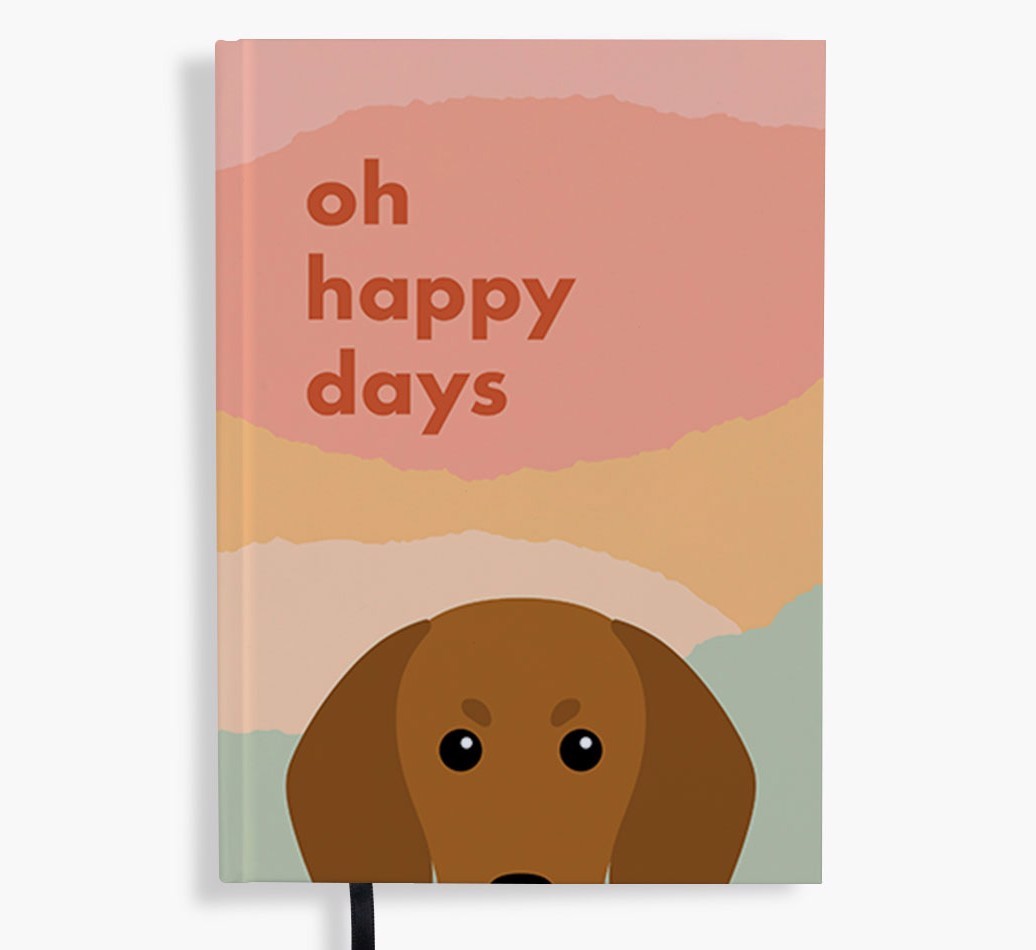 Oh Happy Days: Personalised {breedFullName} Notebook