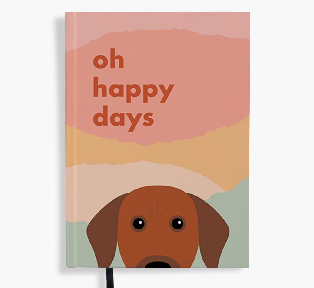 Oh Happy Days: Personalised {breedFullName} Notebook