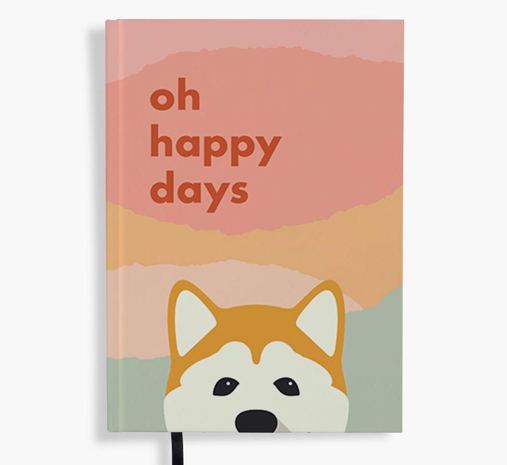 Oh Happy Days: Personalized {breedFullName} Notebook