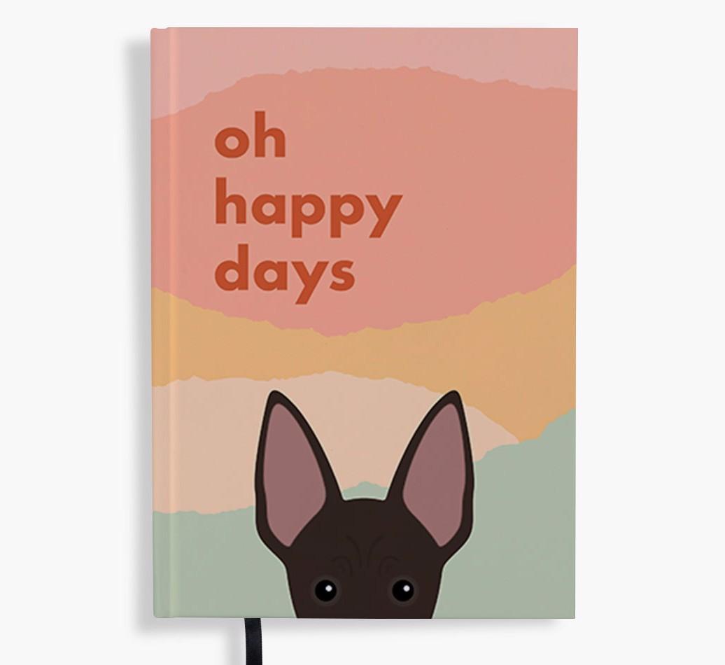 Oh Happy Days: Personalized {breedFullName} Notebook