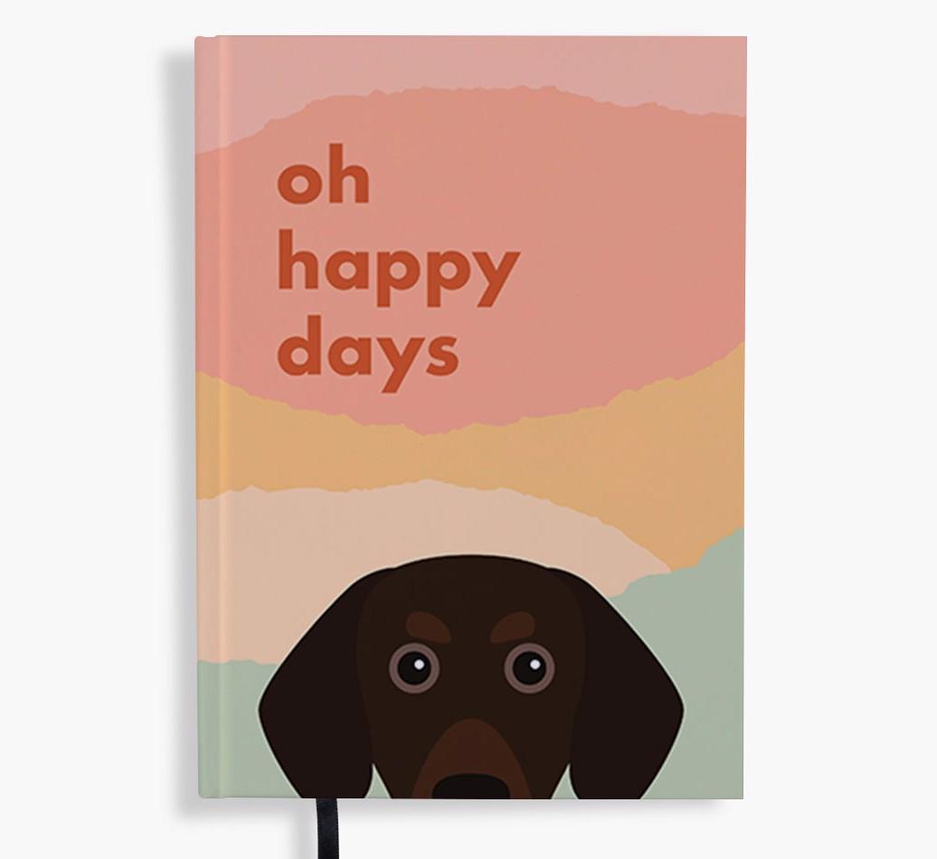 Oh Happy Days: Personalized {breedFullName} Notebook