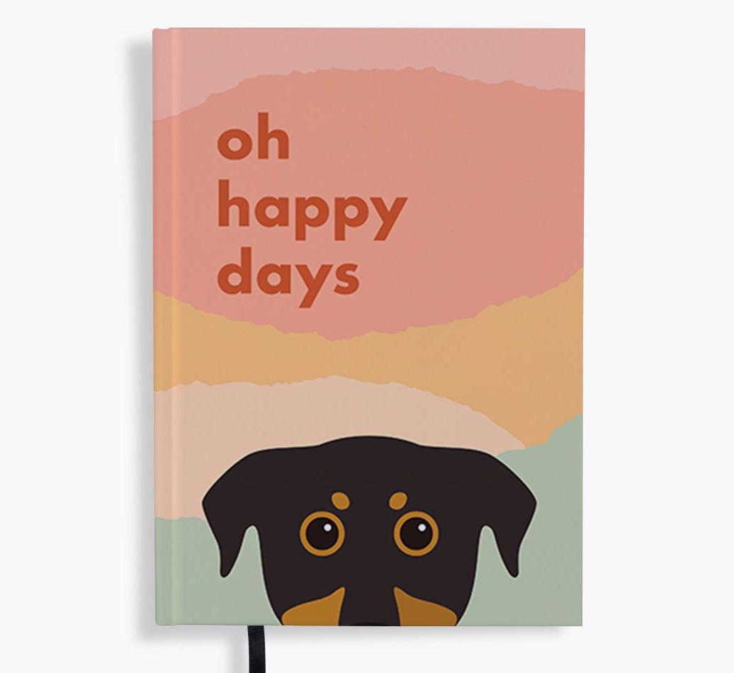 Oh Happy Days: Personalized {breedFullName} Notebook