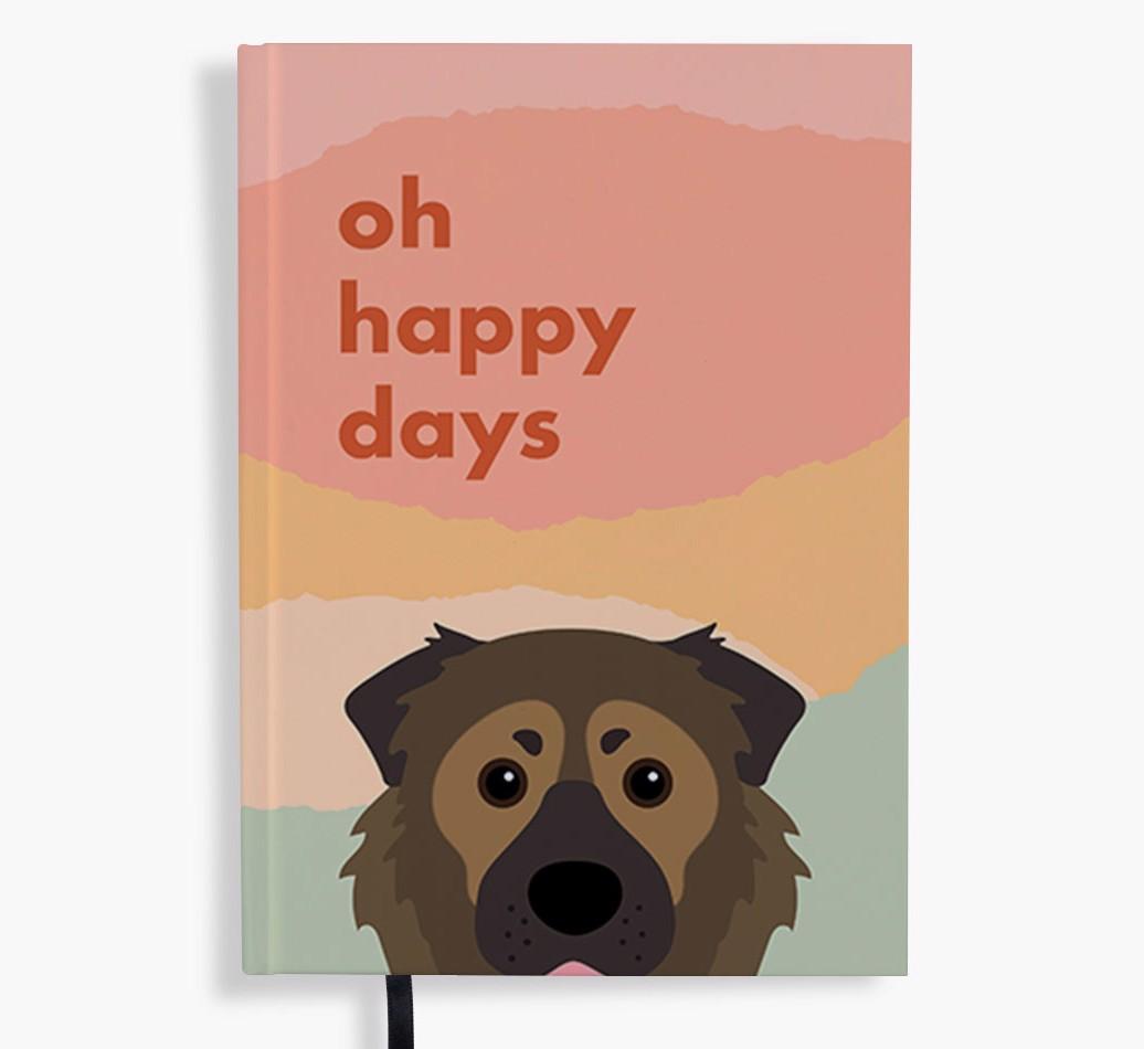 Oh Happy Days: Personalized {breedFullName} Notebook