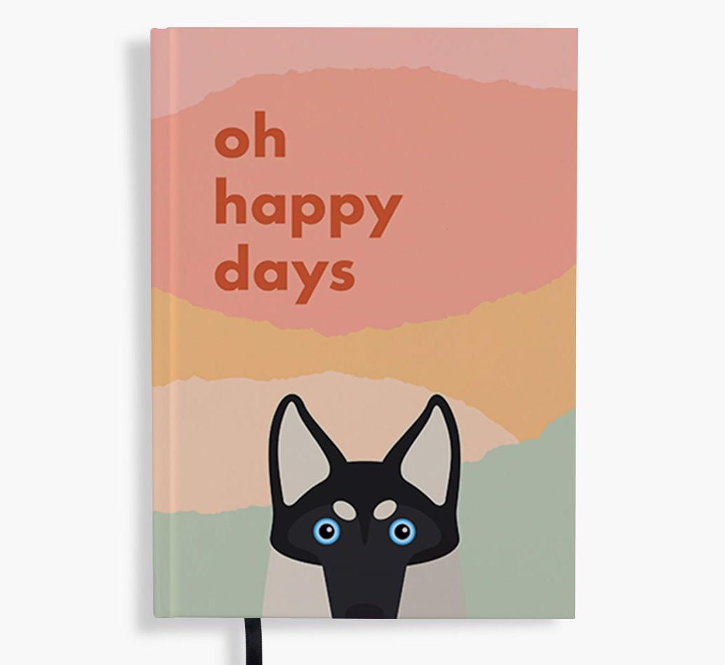 Oh Happy Days: Personalized {breedFullName} Notebook