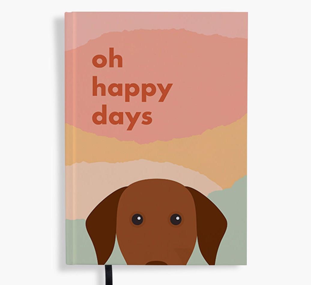 Oh Happy Days: Personalised {breedFullName} Notebook