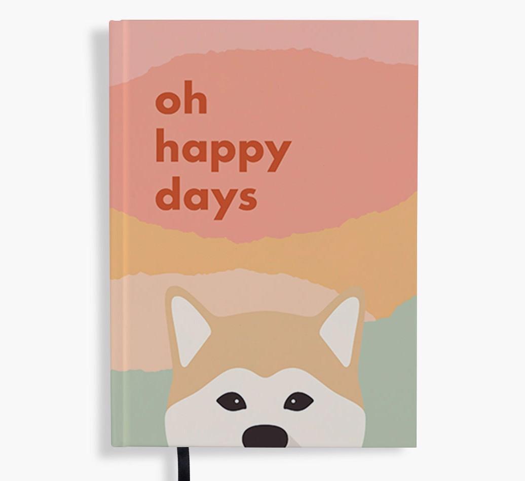 Oh Happy Days: Personalized {breedFullName} Notebook
