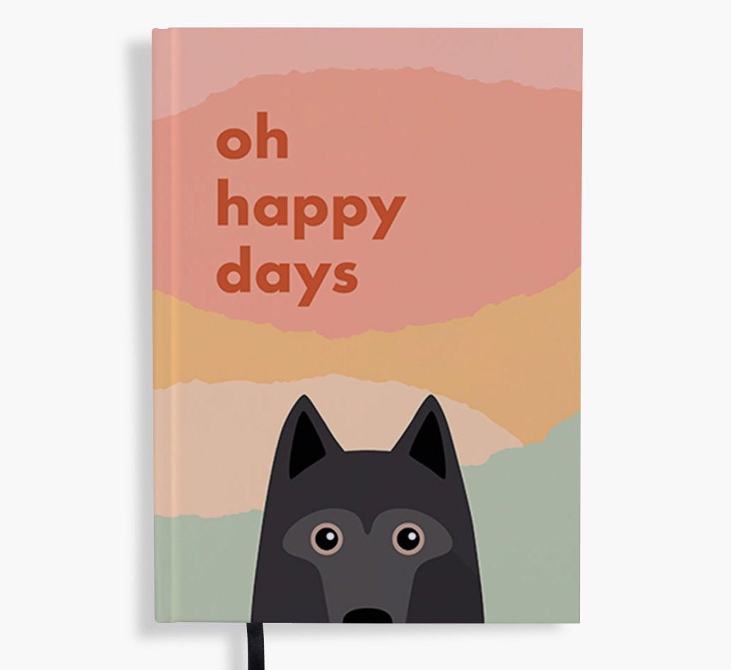 Oh Happy Days: Personalized {breedFullName} Notebook