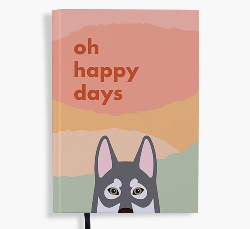 Oh Happy Days: Personalized {breedFullName} Notebook