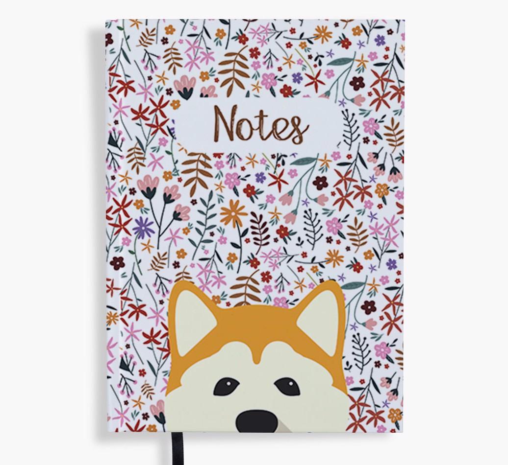Floral Notes: Personalised {breedFullName} Notebook
