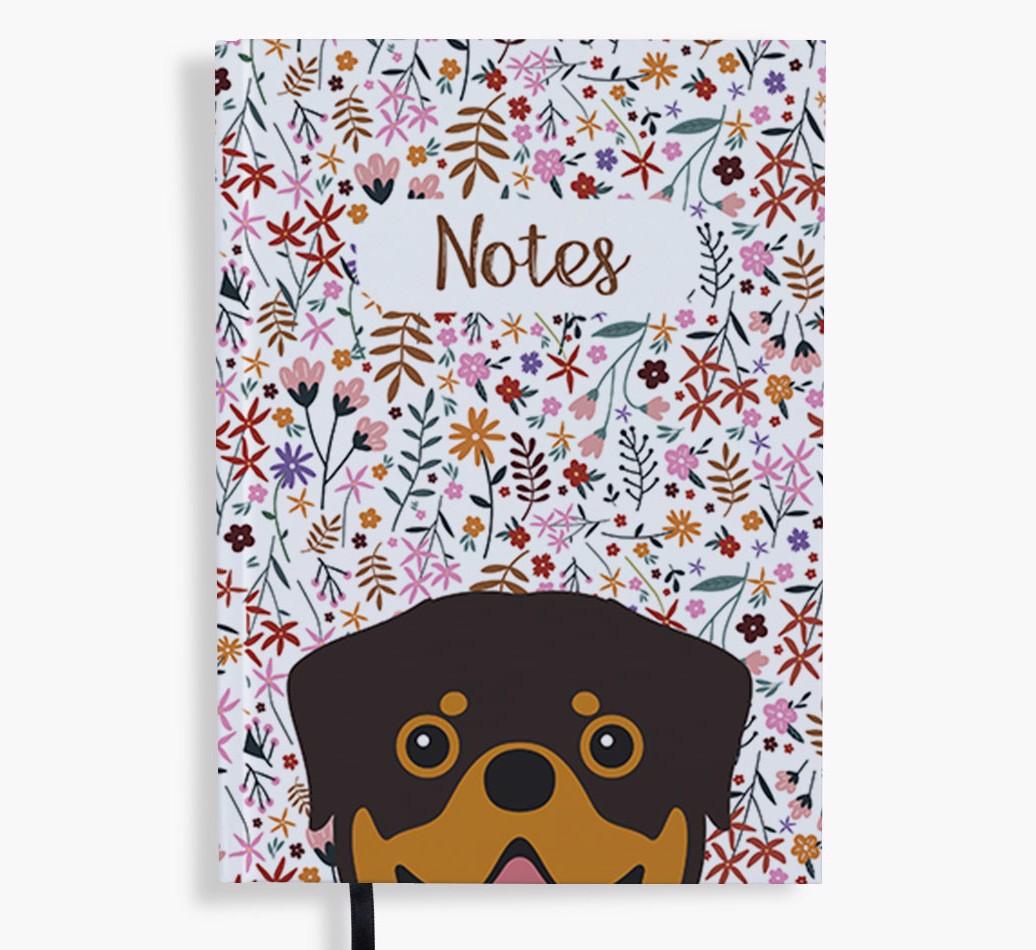 Floral Notes: Personalised {breedFullName} Notebook
