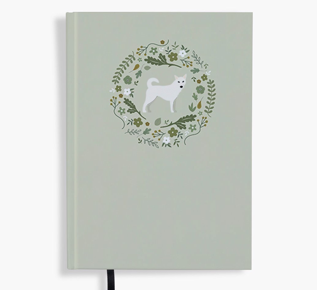 Floral Wreath: Personalised {breedFullName} Notebook