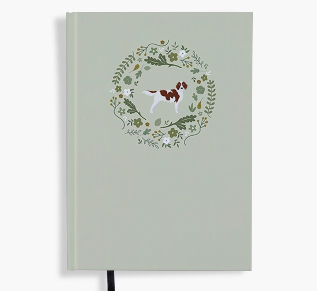 Floral Wreath: Personalised {breedFullName} Notebook