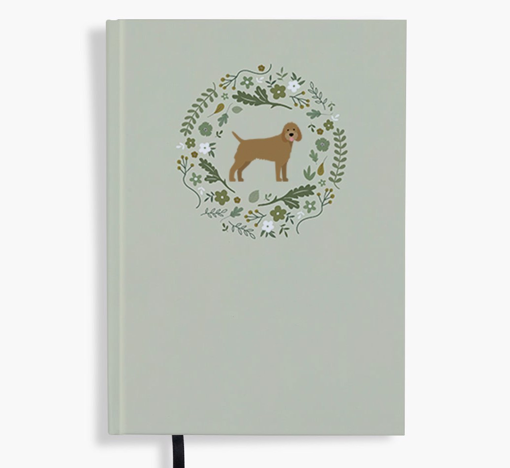 Floral Wreath: Personalised {breedFullName} Notebook