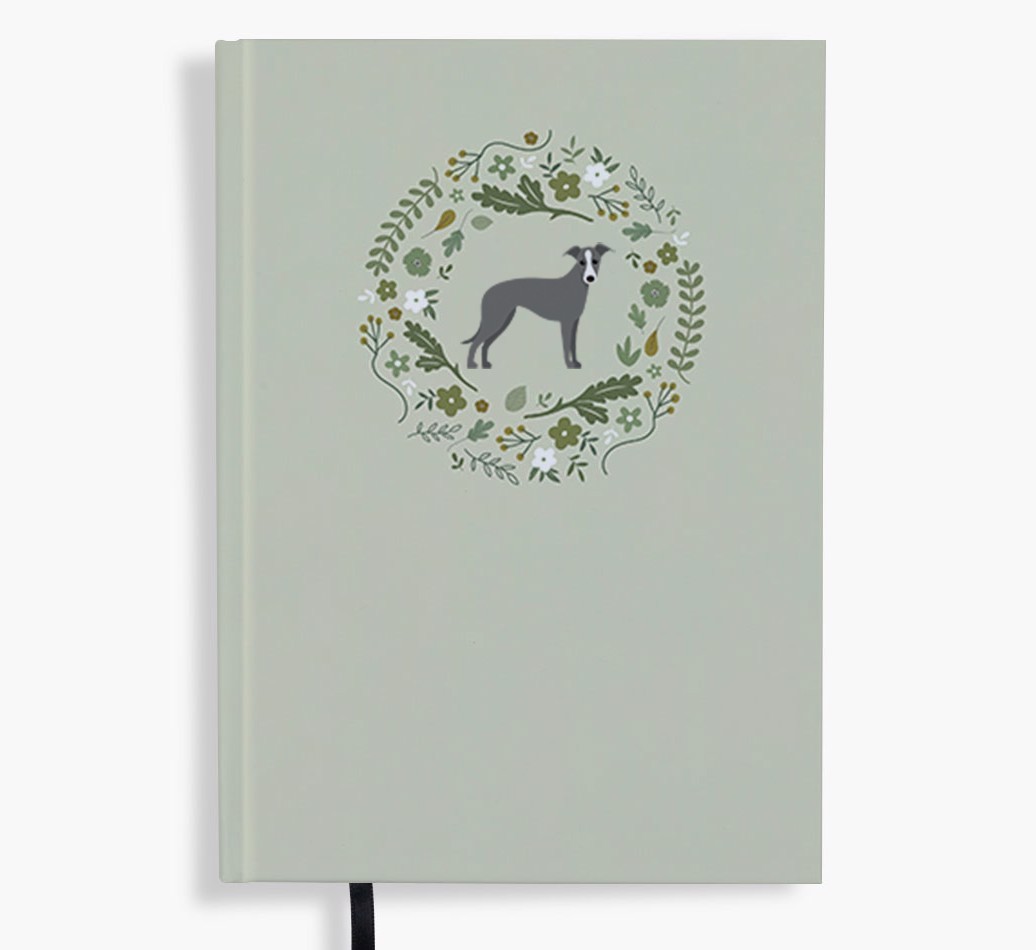Floral Wreath: Personalised {breedFullName} Notebook