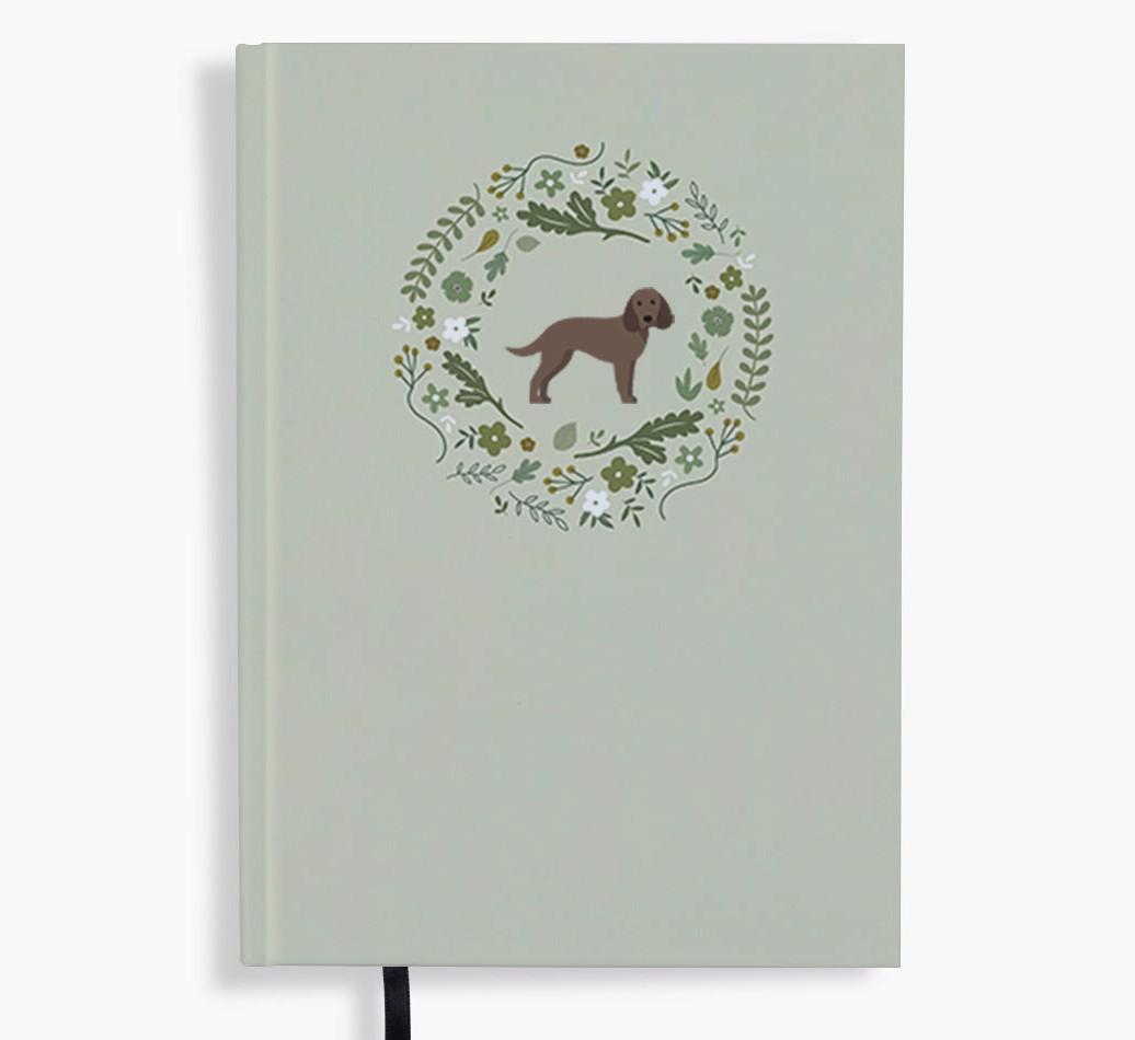 Floral Wreath: Personalised {breedFullName} Notebook